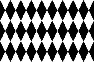 Rhombuses Black And White Pattern. Simple Rhombuses Checkered Pattern. vector