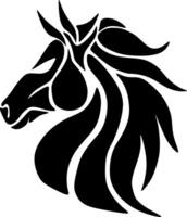 Grace and power are captured in every line of this horsehead illustration vector