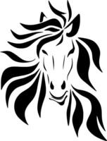 Grace and power are captured in every line of this horsehead illustration vector