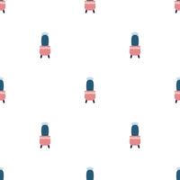 Cute cacti in boho style. Cactus seamless pattern. Trendy bohemian texture. Cacti fabric print design. Succulent textile. Flat design, doodle style, white background vector