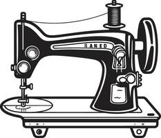 a la medida textiles negro para pulcro de coser máquina artesano hilos elegante para negro de coser máquina vector