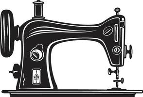 monocromo fabricante elegante para negro de coser máquina hilo esencia negro para pulcro de coser máquina vector