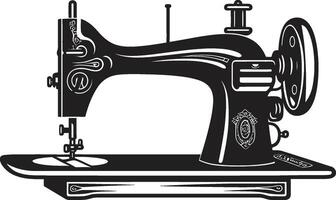 precisión pintucks negro para a la medida de coser máquina en alta costura arte negro de coser máquina vector