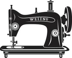 precisión pintucks elegante para negro de coser máquina monocromo fabricante negro para a la medida de coser máquina vector