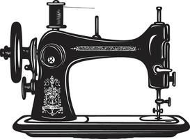 Stylish Stitcher Elegant for Black Sewing Machine Precision Pintucks Black for Crafty Sewing Machine vector