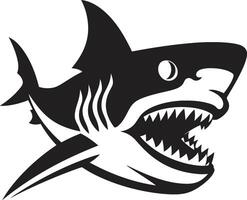 Predators Presence Black ic Shark in Dynamic Depths Elegant for Black Shark vector