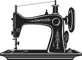 elegante adornos elegante negro para pulcro de coser máquina noir arte de la costura negro para astuto de coser máquina vector