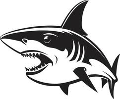 Swift Sea Sovereign Black for Elegant Shark in Dynamic Depths Black Shark vector