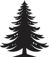 Frosted Forest Fantasy Christmas Tree Collection for Magical Decor Nordic Evergreen Charm s for Scandinavian Tree Decor vector