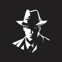 Dapper Don Mafia Crest in Crime Syndicate Signature Suit and Hat vector