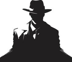 Cosa Nostra Crown Suit and Hat Underworld Elegance Mafia Suit and Hat Emblem vector