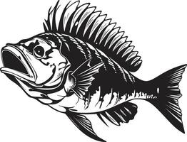 macabro morfología negro icono diseño para depredador pescado esqueleto emblema serrado espectro símbolo negro logo para depredador pescado esqueleto vector