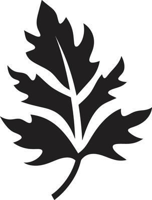 Ecological Essence Leaf Silhouette Lush Canopy Silhouetted Leaf in