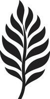botánico belleza con hoja silueta renovado crecimiento hoja silueta emblema en vector