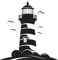 Maritime Guardian Tower Nautical Lighthouse Seafarers Illumination of Lighthouse vector