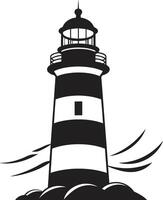 Illuminated Horizon Crest Coastal Lighthouse Nautical Tower Brilliance of Lighthouse vector