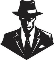 Dapper Don Dynasty Mafia in Cosa Nostra Crown Suit and Hat vector