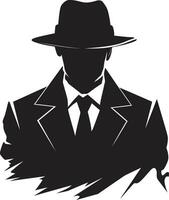 Dapper Don Dynasty of Mafia Attire Cosa Nostra Crown Mafia Suit and Hat vector