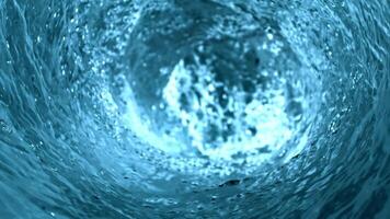 Super slow motion whirlpool. High quality FullHD footage video