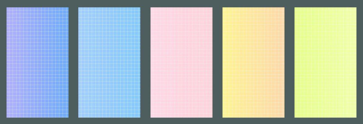 collection of light trendy gradient white cage backgrounds with space for copying text. Bright banners, posters, design templates on social networks.