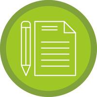 Document Line Multi Circle Icon vector