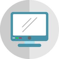Monitor Flat Scale Icon vector