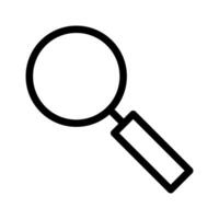 Search icon. increase illustration sign. magnifier symbol or logo. vector