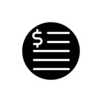 dinero icono. Finanzas ilustración signo. bancario símbolo. vector