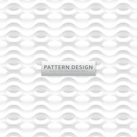 Minimalist wavy line pattern background design vector
