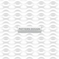 Minimalist wavy line pattern background design vector