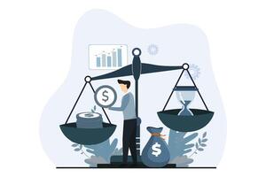 Finance Business Flat Illustration Design vector