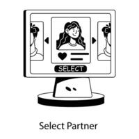 Trendy Select Partner vector