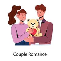 Trendy Couple Romance vector