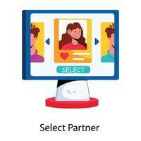 Trendy Select Partner vector