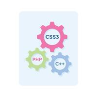 Have a look at this amazing icon of programming language icon, ready to use vector
