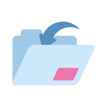 A beautiful of file with arrow is depicting data saving, ready to use vector