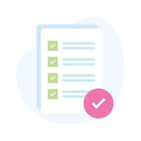 un icono de digital Lista de Verificación en moderno estilo, Listo a utilizar s vector