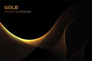 gold wave abstract background. additional design elements vector