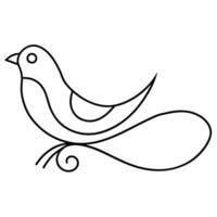 pigeon with leaves logo vector