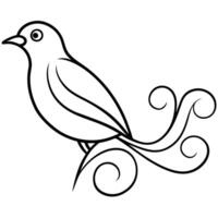 pigeon with leaves logo vector