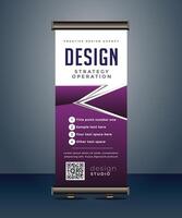 corporate business roll up banner standee pull up banner x banner template vector