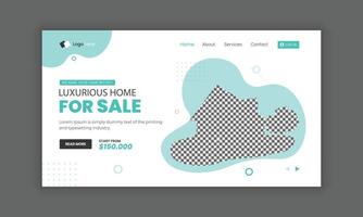 héroe bandera para real inmuebles sitio web, aterrizaje página con casa firmado propiedad compra acuerdo. concepto de real inmuebles trato, comprando un hogar. moderno real inmuebles sitio web uiux diseño. vector