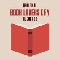 Book Lovers Day banner template. Books holiday concept vector