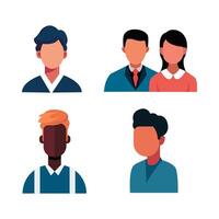 people of various kinds of characters vector