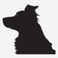 Great Silhouettes of Dog White Background vector