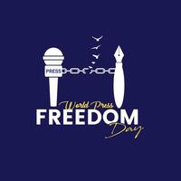 world press freedom day or World Press Freedom Day or World Press Day to raise awareness of the importance of freedom of the press. End Impunity for Crimes against Journalism, Independent of media vector