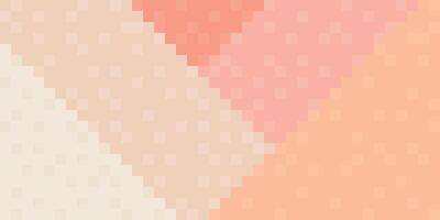 Abstract monochromatic of peach tones, pink and beige checked pattern background illustration. vector