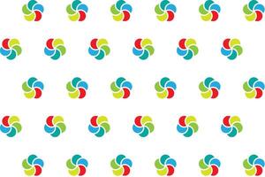 Illustration pattern, Abstract Geometric Style. Repeating of abstract multicolor flower on white background. vector