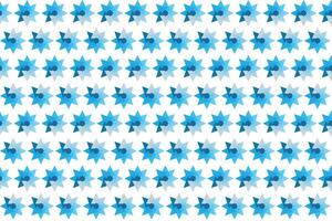 Illustration pattern, Abstract Geometric Style. Repeating of abstract multicolor of blue star on white background. vector