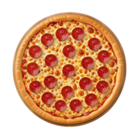 pepperoni pizza, délicieuse Viande amoureux ai-génératif png